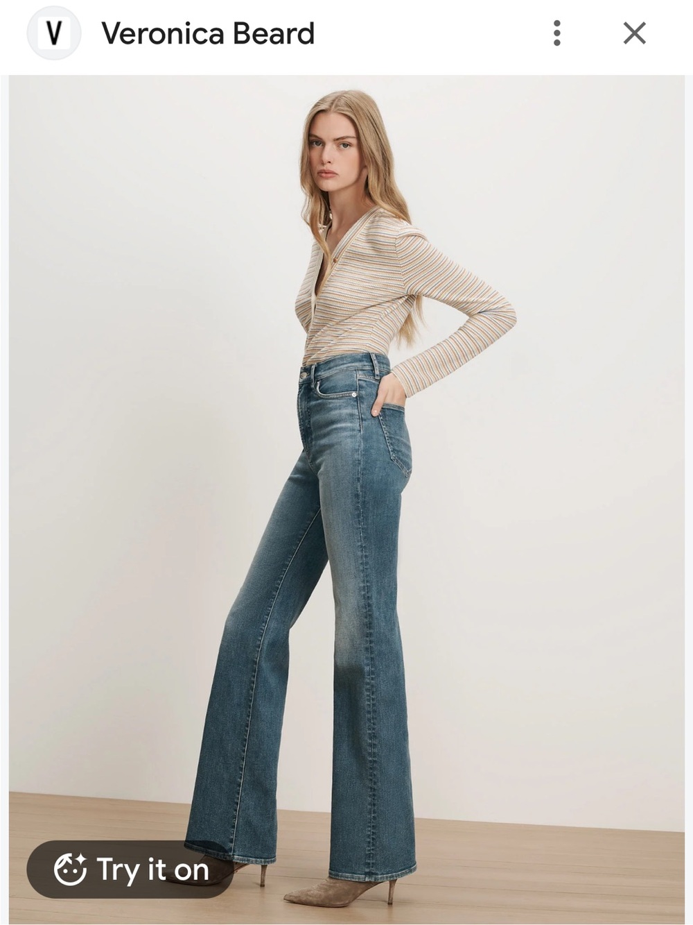Veronica Beard Women’s Crosbie Wide Leg High Rise Jeans 🌺 Size 29